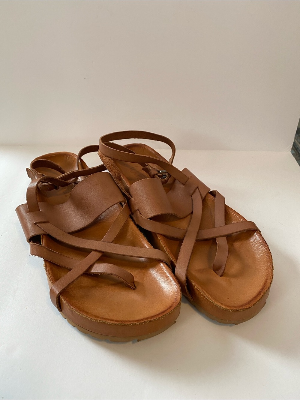 Wittner Brown Leather Emmaline Strappy Women’s Sandals